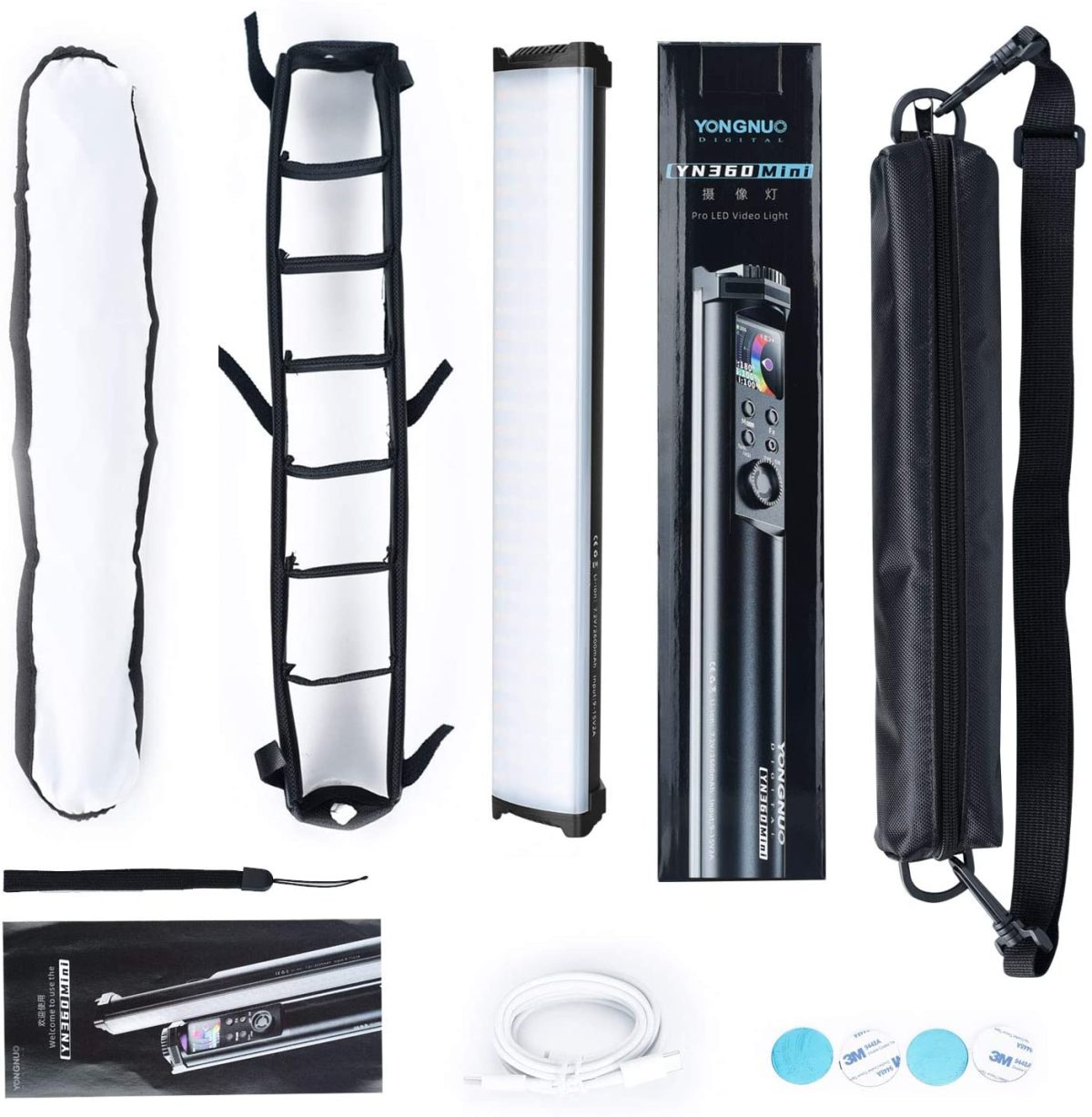 Iluminador De Led Bastão Yongnuo Yn360 Mini C/ Bat Interna - Imagem 7