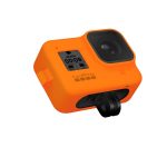 Capa Silicone Sleeve GoPro Hero 8 Black + Cordão - Laranja - Imagem 4