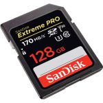 Cartão Sd Sandisk Extreme Pro 128gb Classe 10 U3 4k 170mb/s - Imagem 2