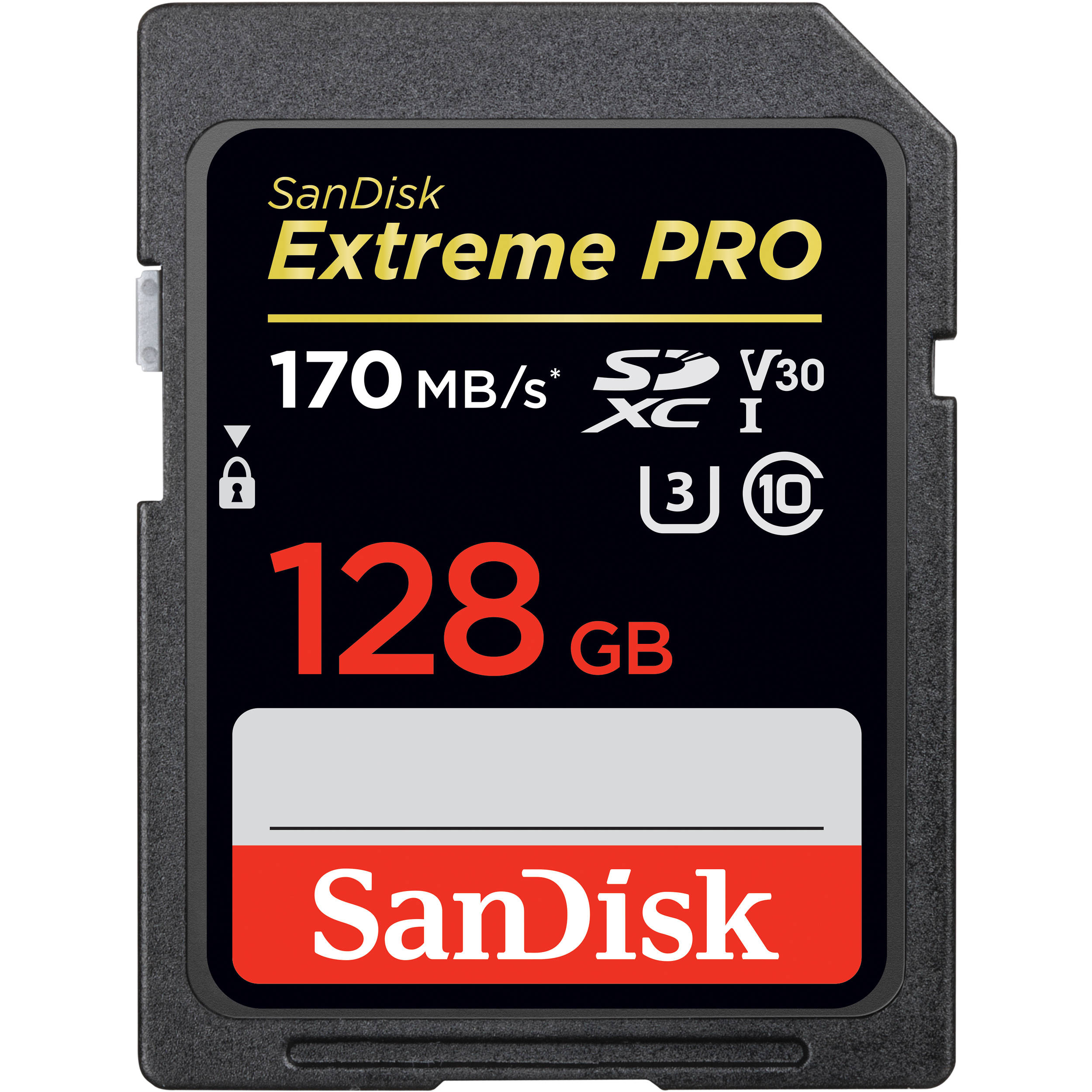 11090083853-sandisk-sdsdxxy-128g-ancin-extremepro-sdxc-128gb-card-1431034.jpg Cartão Sd Sandisk Extreme Pro 128gb Classe 10 U3 4k 170mb/s - Imagem 1