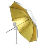 Sombrinha Refletora 91cm Dourada E Prateada Reversível Yu303 - Imagem 3