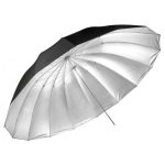 Sombrinha Refletora Greika Gigante Preta Prata 190cm Bs16-75