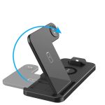 Suporte Base Dock Para Carregar iPhone Iwatch AirPods 4 Em 1 - Imagem 5