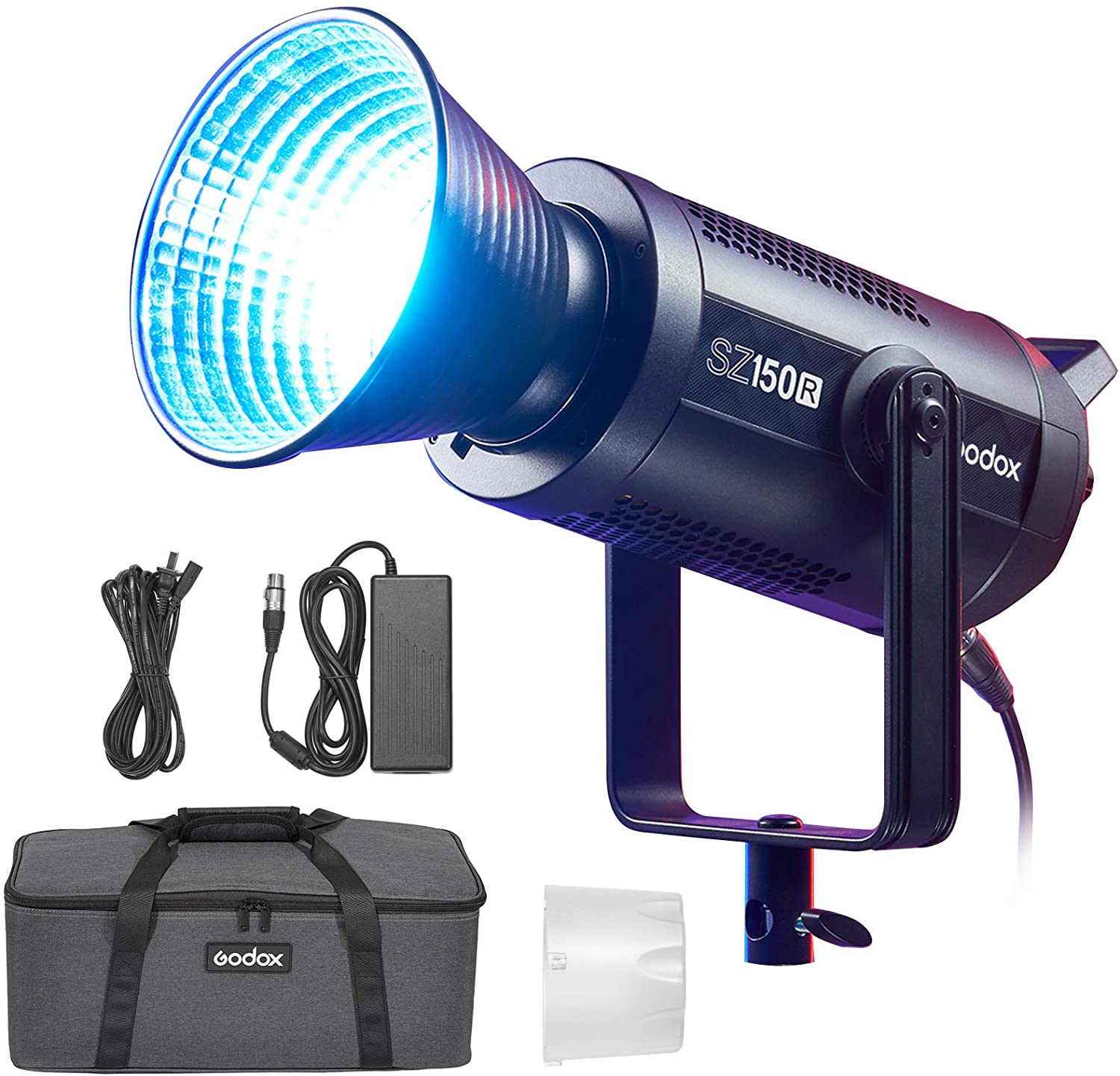12748457155-71g4dwgpcwl-ac-sl1500.jpg Iluminador Led Godox Sz150r Zoom Rgb - Imagem 1