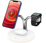 Dock Station Sem Fio Indução iPhone AirPods Watch - Branco