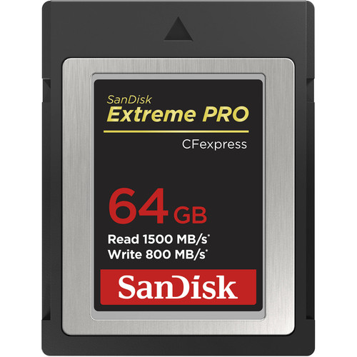 13094162248-1587380839-1551686.jpg Cartão SanDisk 64GB Extreme PRO CFexpress Tipo B 1500mb/s - Imagem 1