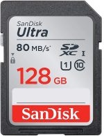 Cartão Sd 128gb Sandisk Ultra 80mb/s