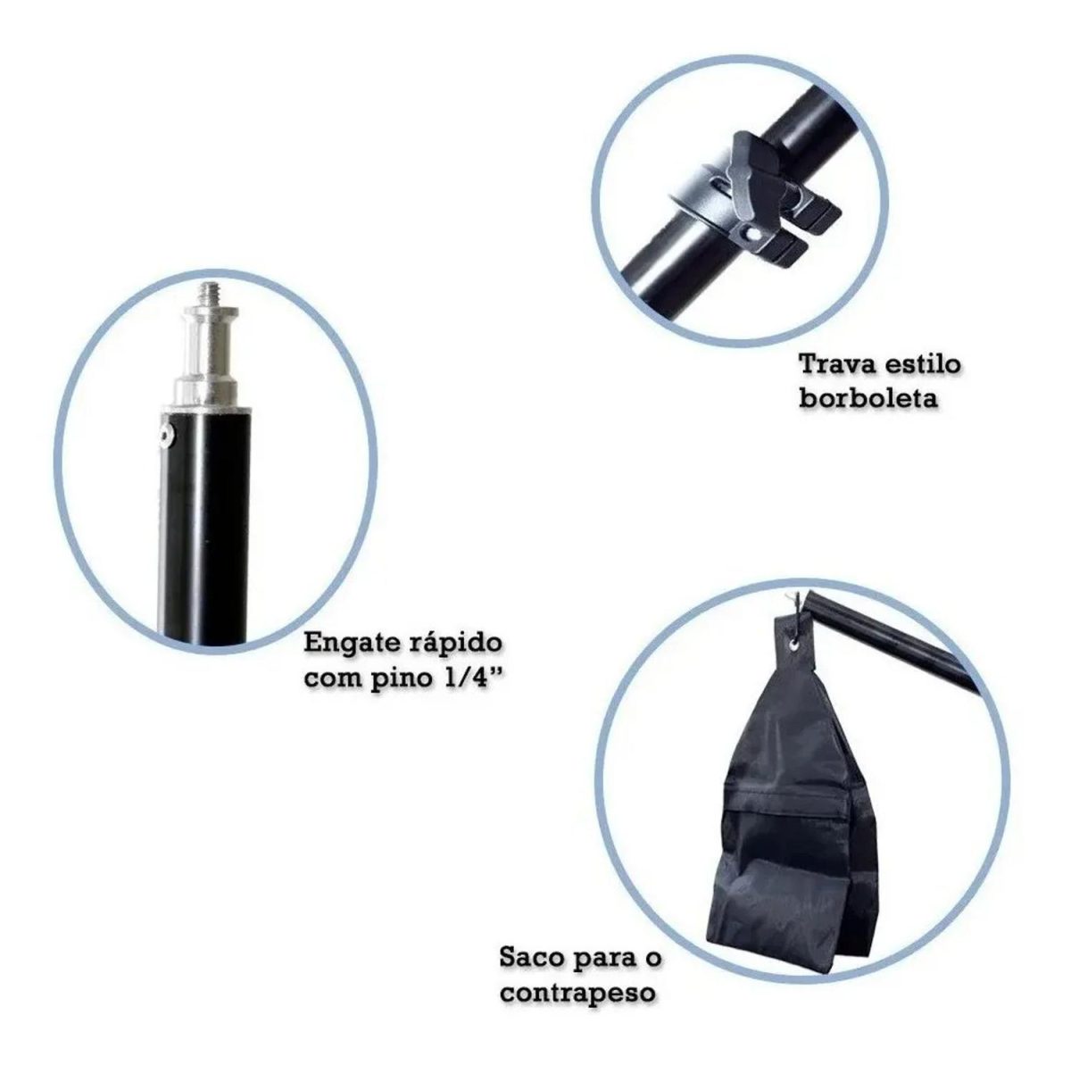 Braço Articulado Girafa Para Softbox Led Tocha - XB-H01 - Imagem 5