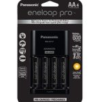 Carregador Eneloop Pro Bq-cc17 Com Pilhas Aa De 2550mah