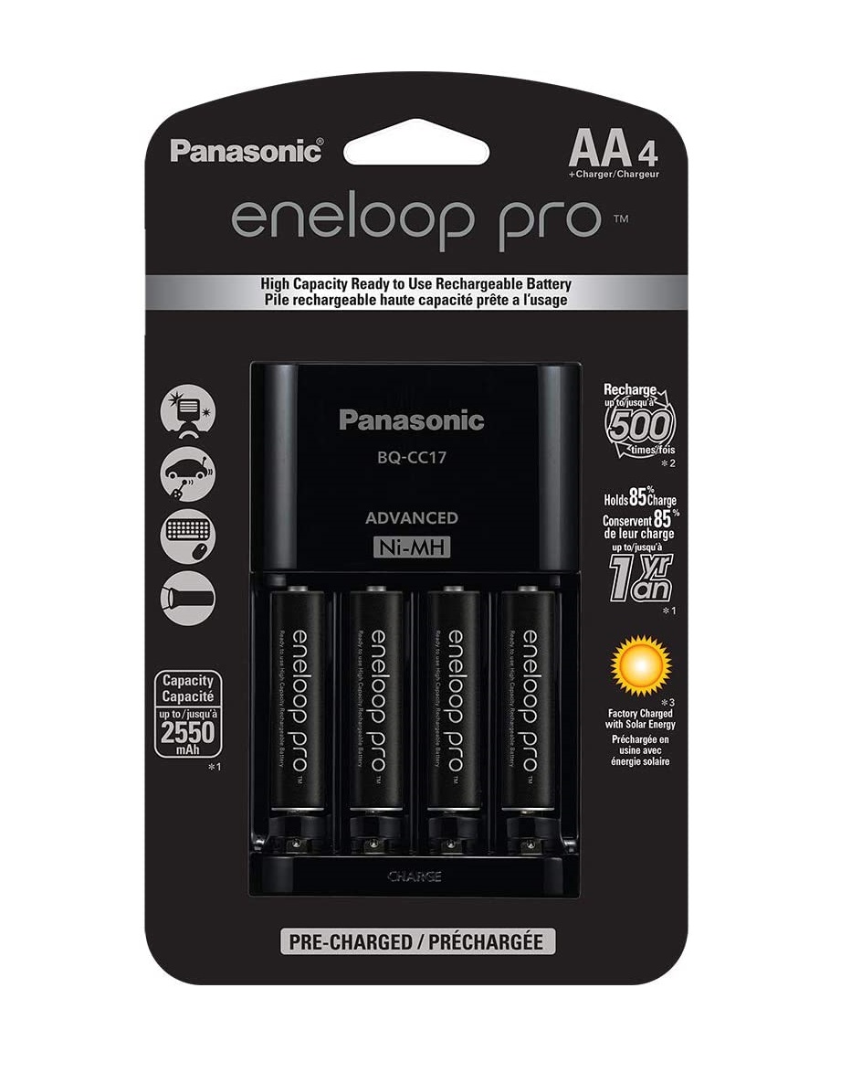 14094544982-61q-q-uivsl-ac-sl1000.jpg Carregador Eneloop Pro Bq-cc17 Com Pilhas Aa De 2550mah - Imagem 1
