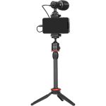 Kit Saramonic Mtv Para Smartphone Microfone Suporte Vlog
