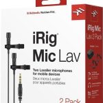 Microfone Lapela Irig Mic Lav 2 Pack Para Smartphone