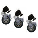 Kit Com 3 Rodinhas Pk-kk01 Para Tripé De Iluminação