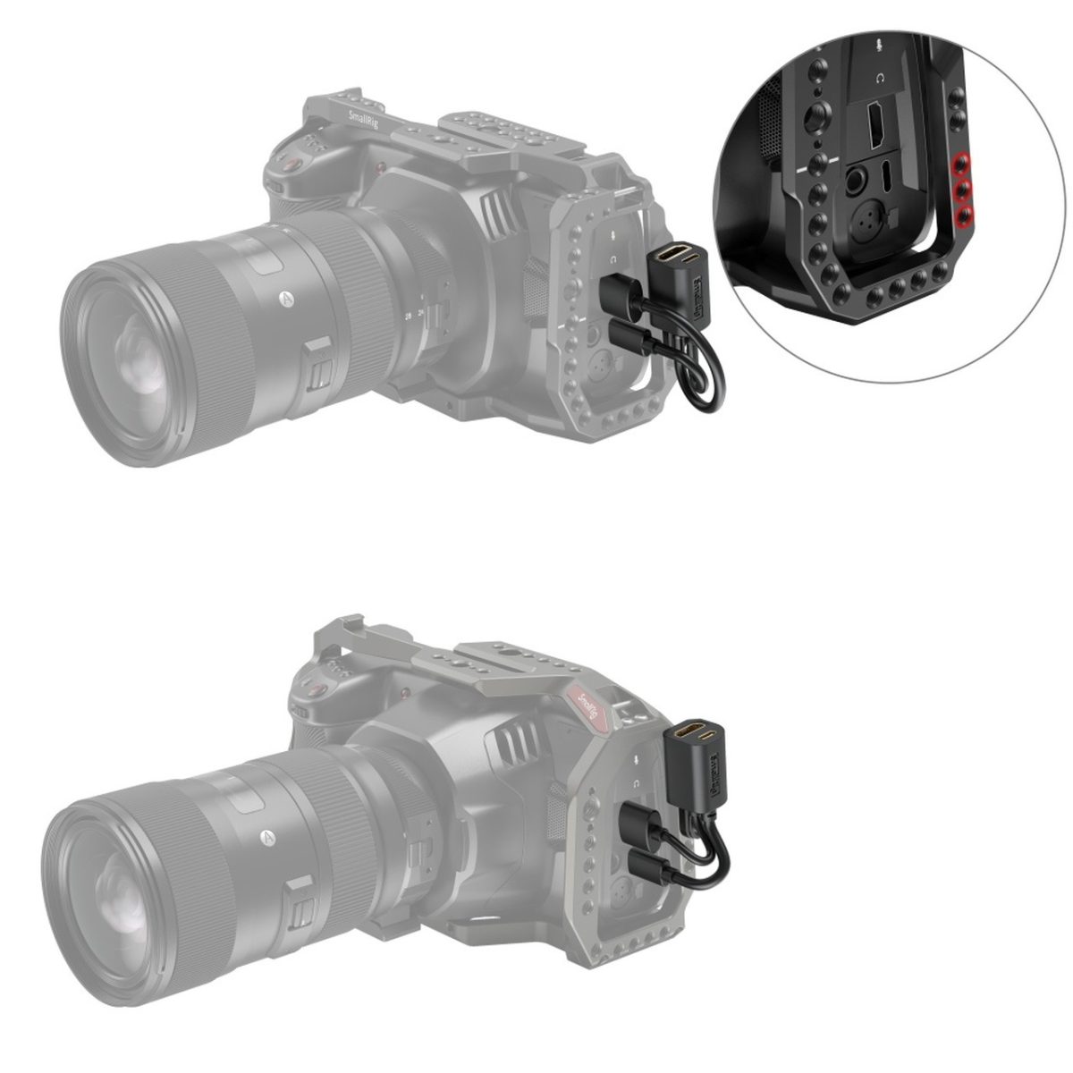 Adaptador Smallrig 2960 Tipo C Para Hdmi Bmpcc 4k 6k - Imagem 4