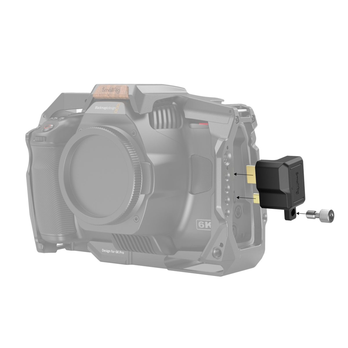 Adaptador Conector Smallrig 3289 Para Blackmagic 6k Pro - Imagem 6