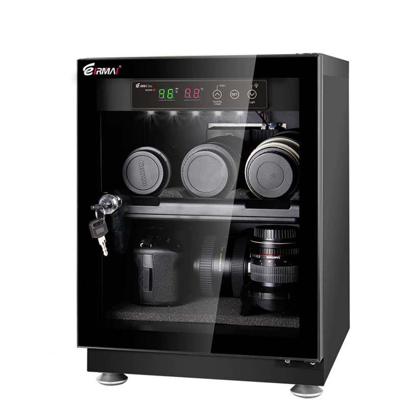 15097564641-hb8fdd1f26deb4c8a9d3edc0adeb15e9fu.jpg Gabinete 30l Dry Box Desumidificador Para Câmeras e Lente MRD-30S - Imagem 1
