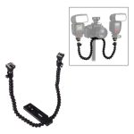 Suporte Flash Duplo Flexível Com Duas Sapatas Tripé - E036