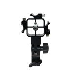 Suporte Triplo 3 Flash Sombrinha Articulado P/ Tripé - E043