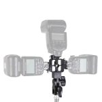 Suporte Triplo 3 Flash Sombrinha Articulado P/ Tripé - E043 - Imagem 4