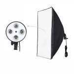 Soquete Quadruplo E-27 Para 4 Lâmpadas P/ Tripé Fotografia - Imagem 4