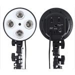 Soquete Quadruplo E-27 Para 4 Lâmpadas P/ Tripé Fotografia - Imagem 3