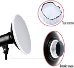 Beauty Dish Rebatedor P/ Flash Bowens difusor Greika YA5047 - Imagem 4
