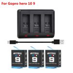 Kit 3 Bateria Batmax Gopro Hero 9 / 10 Com Carregador Triplo - Imagem 7
