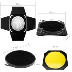 Kit Barndoor Godox Bd-04 Grade Favo De Mel Com Filtros Sk400 - Imagem 4