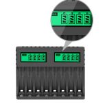 Carregador De Pilhas Aa/aaa Para 8 Pilhas Com Display - Imagem 2