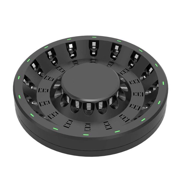 Régua / Carregador De Pilhas 16 Pilhas Aa/aaa Inteligente