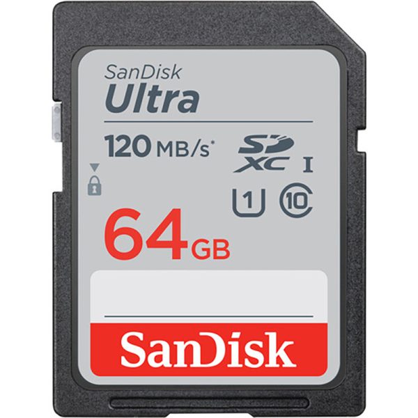 Cartão SDXC 64gb Sandisk Ultra 120mb/s