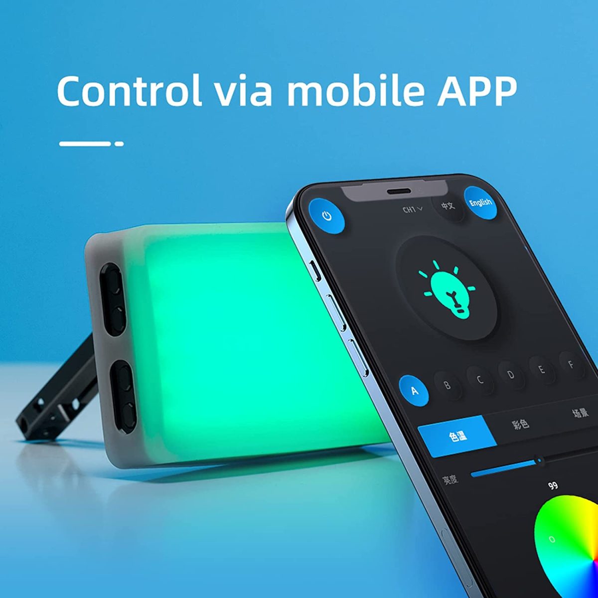 Led Ambitful A1 Mini Rgb Luz Vídeo Bateria Interna - Imagem 4