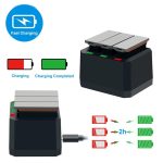 Kit 4 Bateria + Carregador Triplo Para Dji Osmo Action Ab1 - Imagem 4