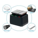 Kit 4 Bateria + Carregador Triplo Para Dji Osmo Action Ab1 - Imagem 2