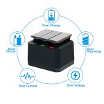 Kit 4 Bateria + Carregador Triplo Para Dji Osmo Action Ab1 - Imagem 3