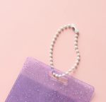 Porta-foto Chaveiro Para Instax Com Glitter Transparente Roxo - Imagem 4
