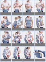 Bolsa Canguru Ergonômico Bebê Rosa Mamãe 12 Posições 3 Em 1 - Imagem 6