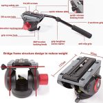 Tripé Profissional DCY-7017 Robusto Suporta 10Kg Hidraúlico - Imagem 5