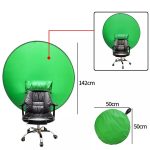 Tela Verde Fundo Portátil Redondo Chroma Key - Imagem 2