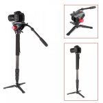 Monopé De Vídeo Fibra De Carbono Resistente - MKC-3454