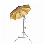 Sombrinha Refletora Preta e Dourada 108cm - Yr63 - Imagem 4