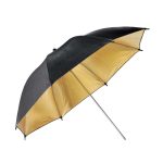 Sombrinha Refletora Preta e Dourada 108cm - Yr63