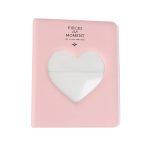 Álbum Fotos Para Instax Mini 9 11 Coração - 64 Fotos - Rosa