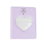 Álbum Fotos Para Instax Mini 9 11 Coração - 64 Fotos - Roxo