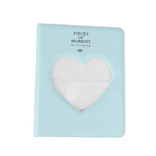 Álbum Fotos Para Instax Mini 9 11 Coração - 64 Fotos - Verde