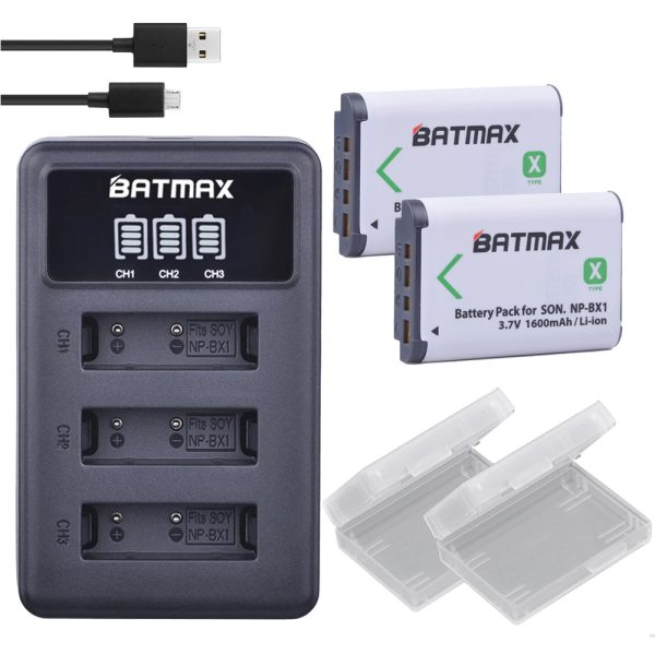 Kit 2 Bateria NP-BX1 Com Carregador Dsc-rx1 Dsc-rx100 H300