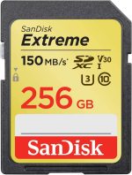 Cartão SDXC 256gb Sandisk Extreme 150mb/s