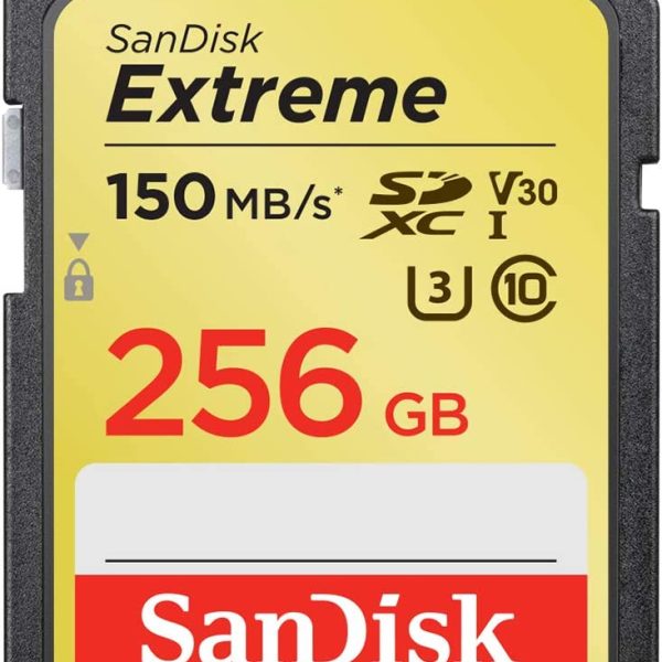 Cartão SDXC 256gb Sandisk Extreme 150mb/s