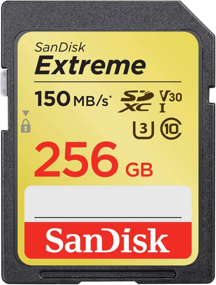 15150973003-61g2ss3ntnl-ac-sl1000.jpg Cartão SDXC 256gb Sandisk Extreme 150mb/s - Imagem 1