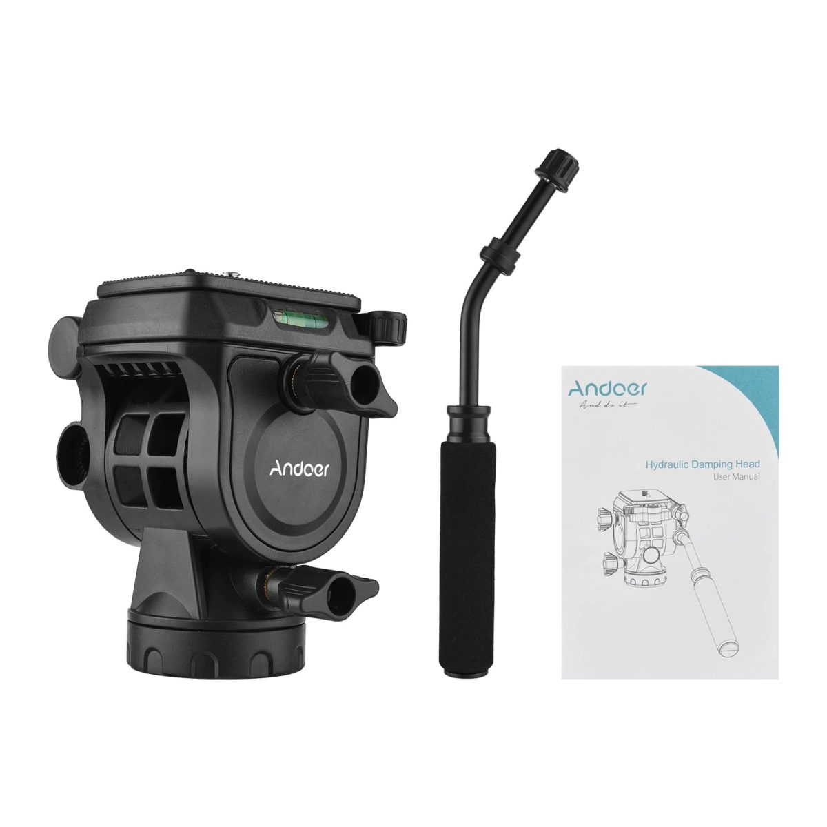 Cabeça Hidráulica Andoer Para Tripé Fluida Panorâmica - Imagem 6